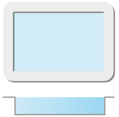 Profil de piscine Plat
